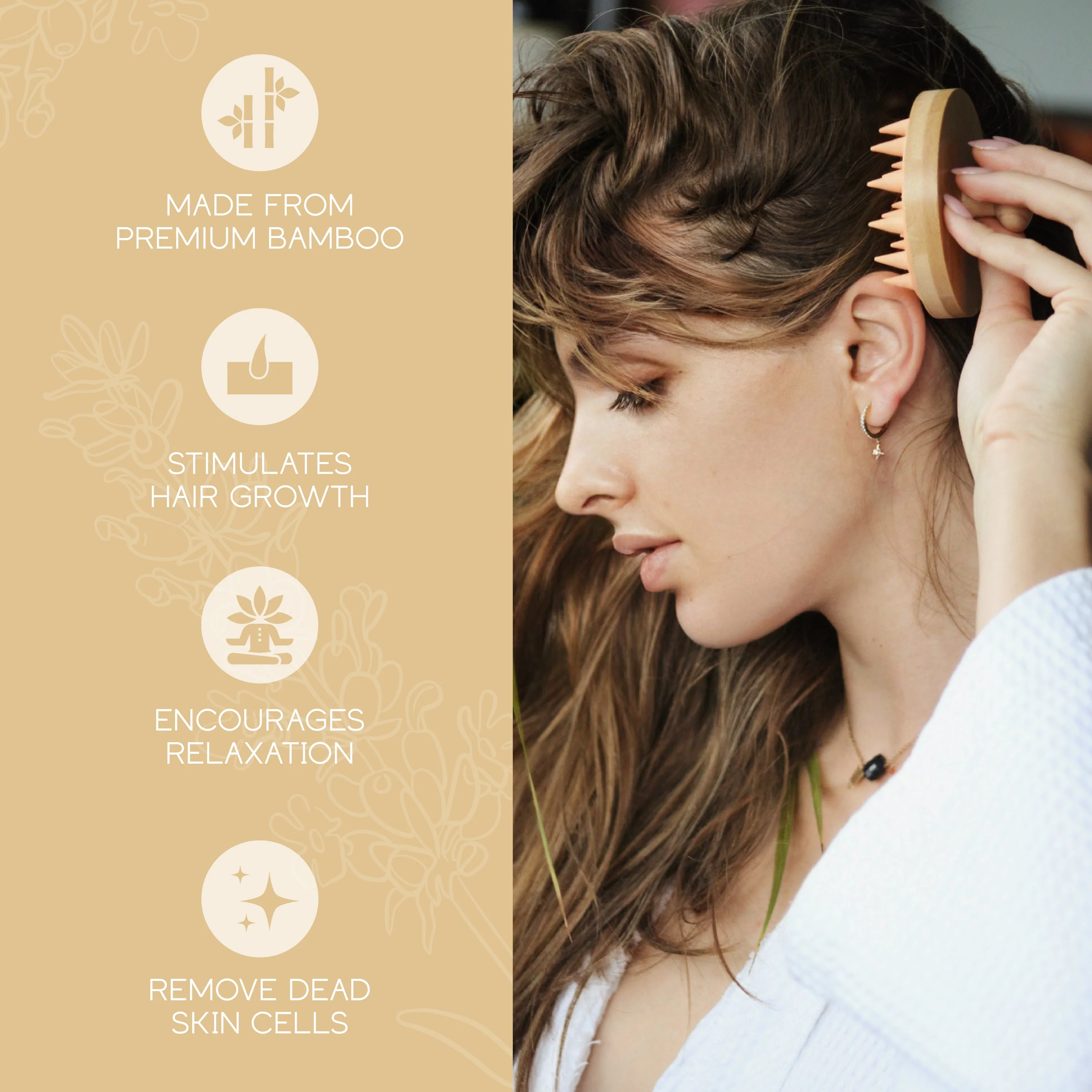 Bamboo Scalp Massager - Image 4