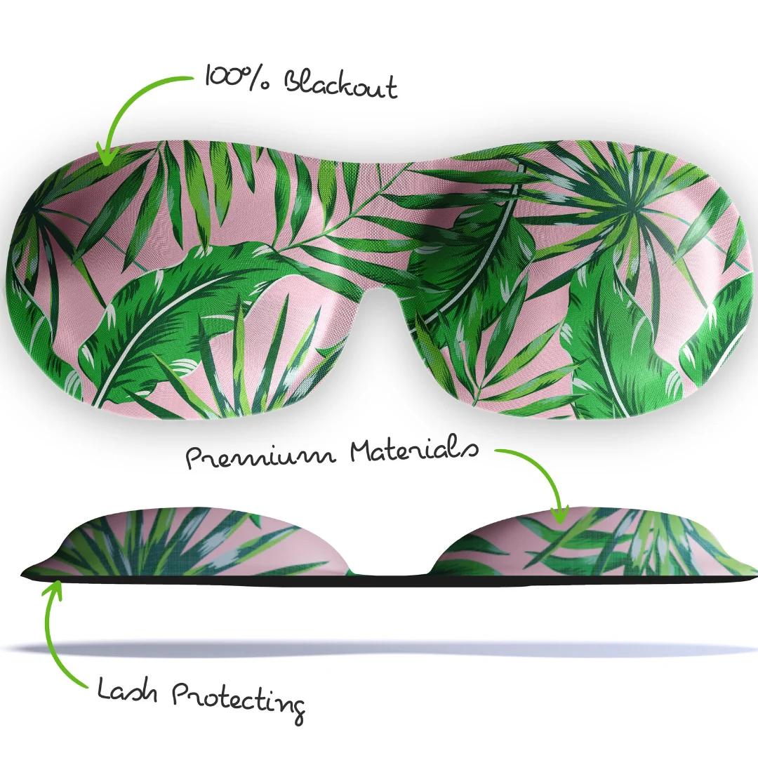 Contoured 3D Blackout Sleep Mask - Palm Print - Image 5