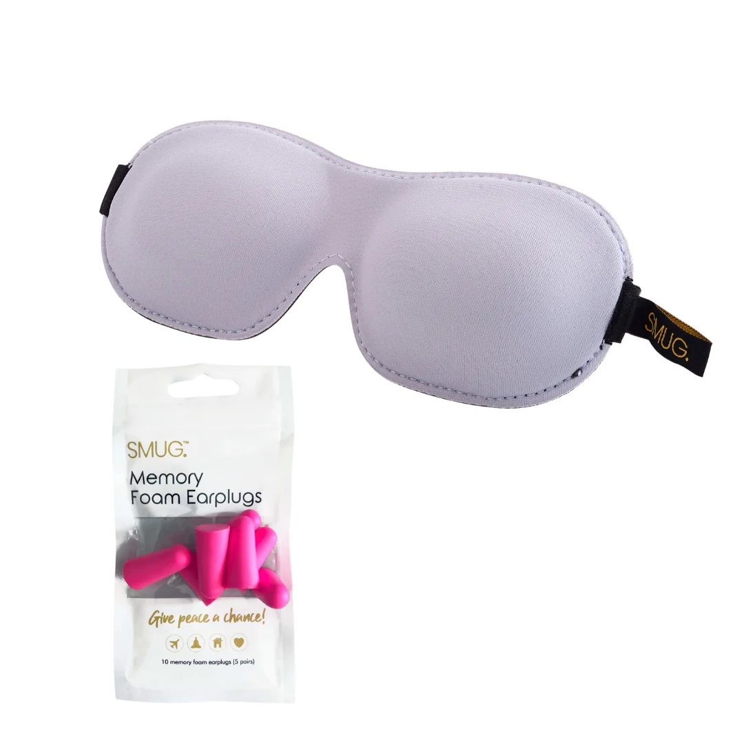 Contoured 3D Blackout Sleep Mask - Grey - Image 7