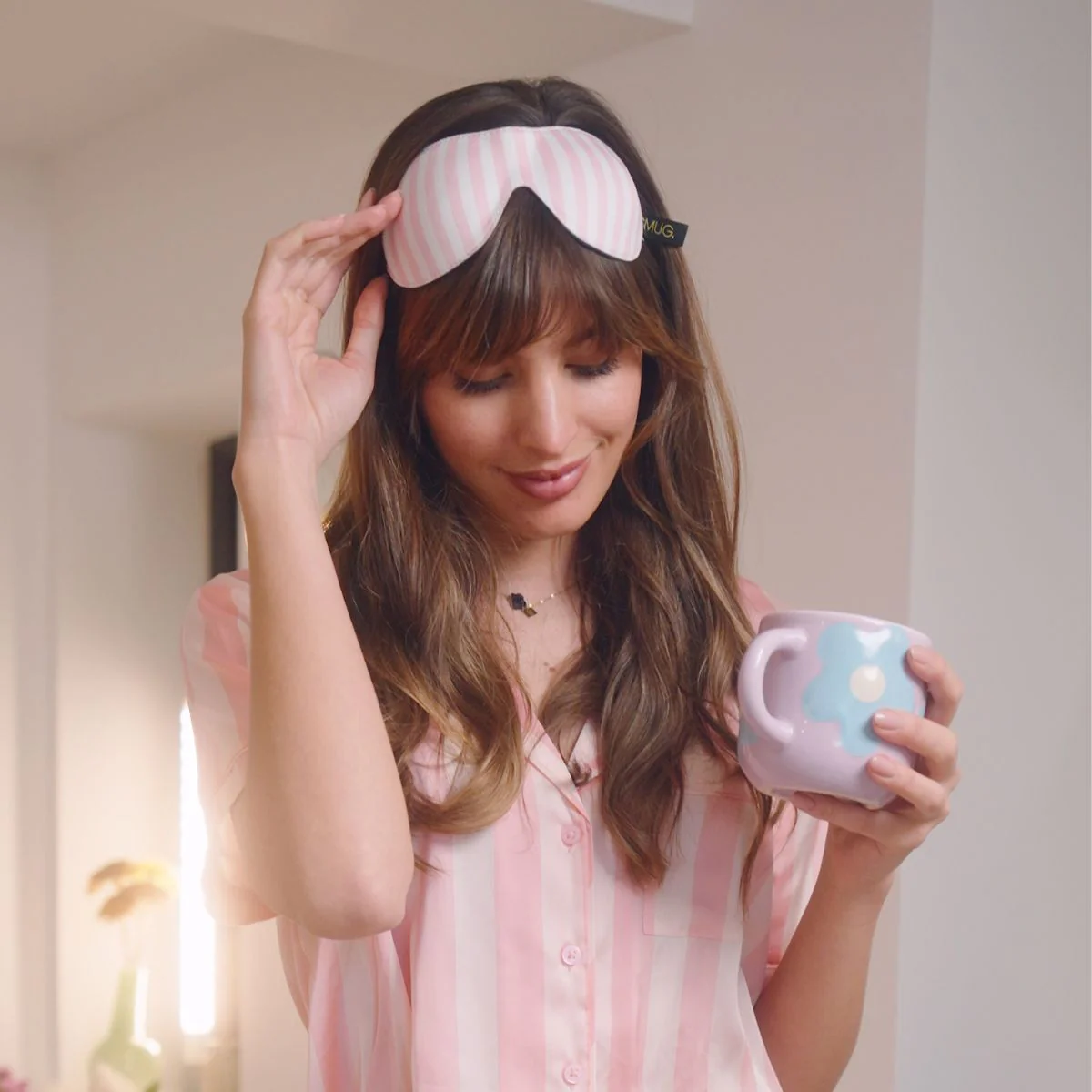 Contoured 3D Blackout Sleep Mask - Candy Shop Print - Image 3