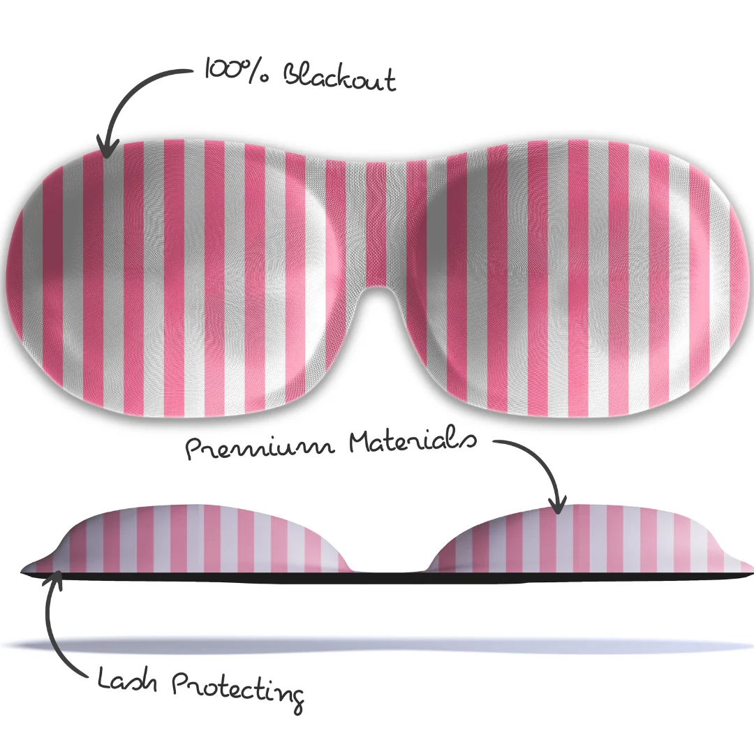 Contoured 3D Blackout Sleep Mask - Candy Shop Print - Image 5