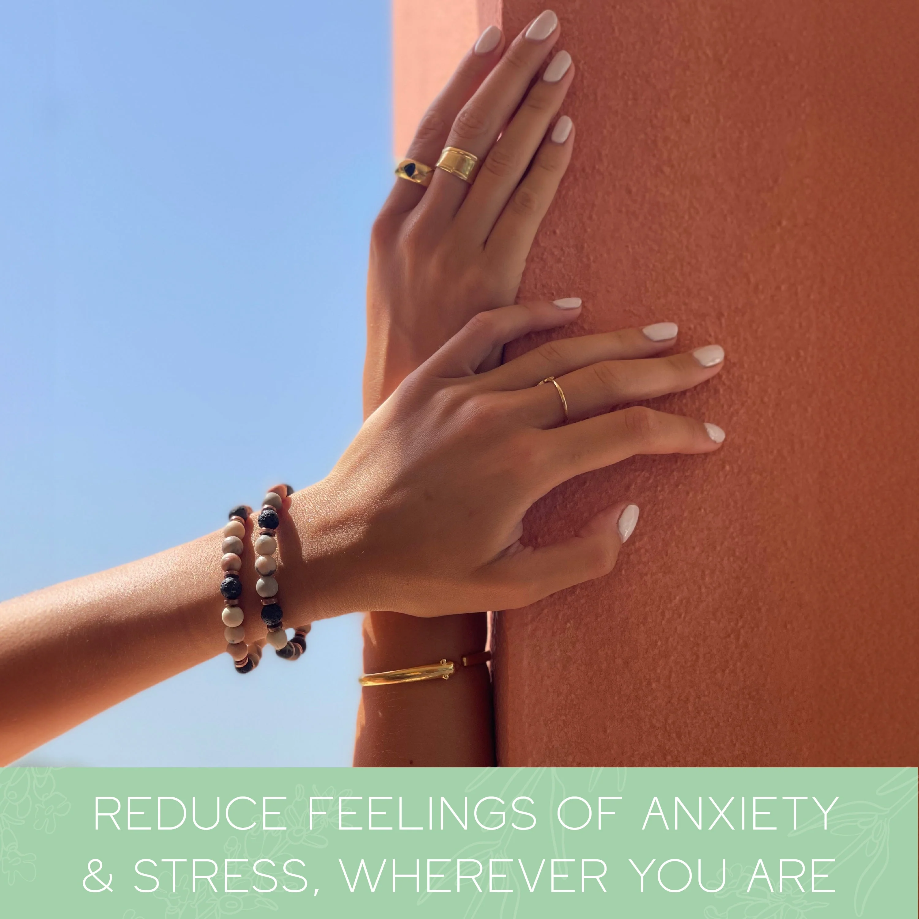 Lava Bead Aromatherapy Bracelet with Essential Oil - Balance - Image 5