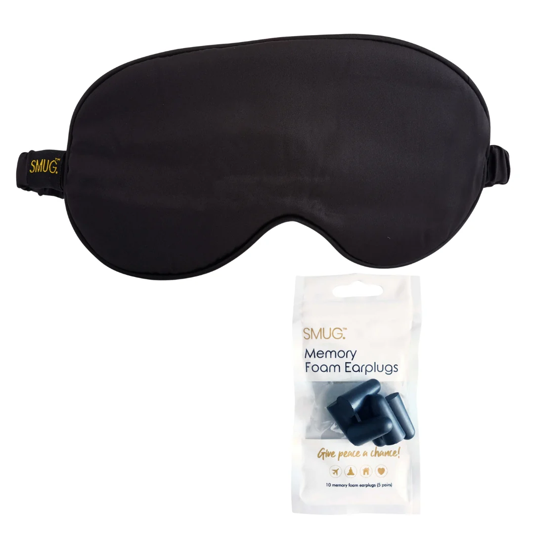 Satin Sleep Mask - Black - Image 5