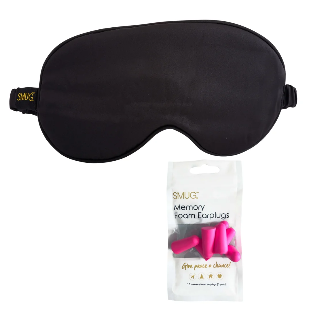 Satin Sleep Mask - Black - Image 6