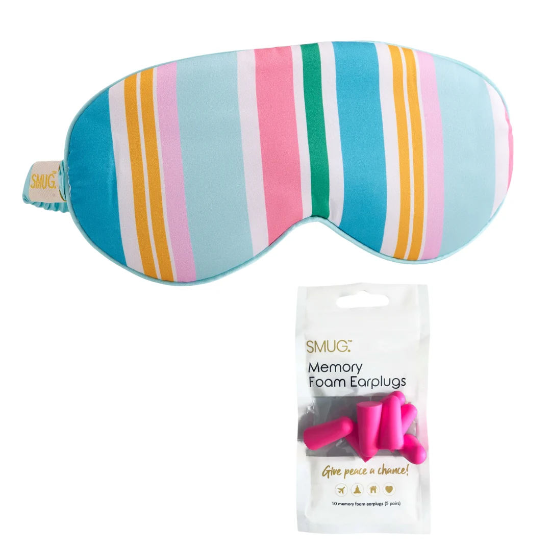 Satin Sleep Mask - Bold Stripe Print - Image 6