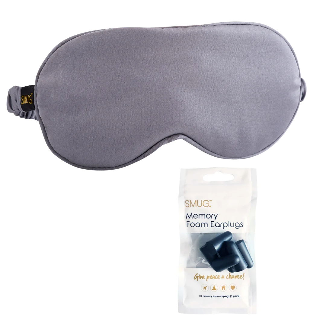 Satin Sleep Mask - Grey - Image 5