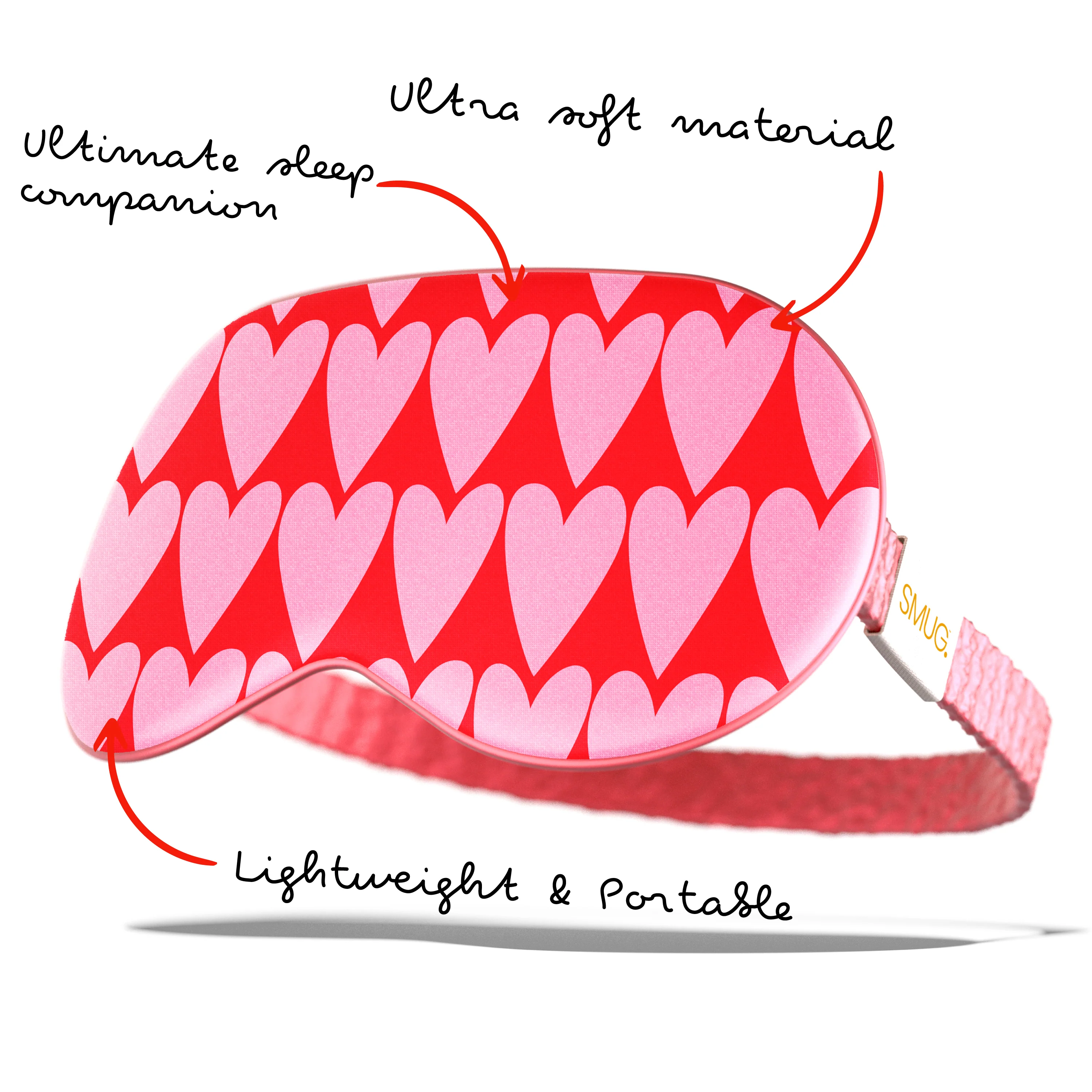 Satin Sleep Mask - Longheart Print - Image 5