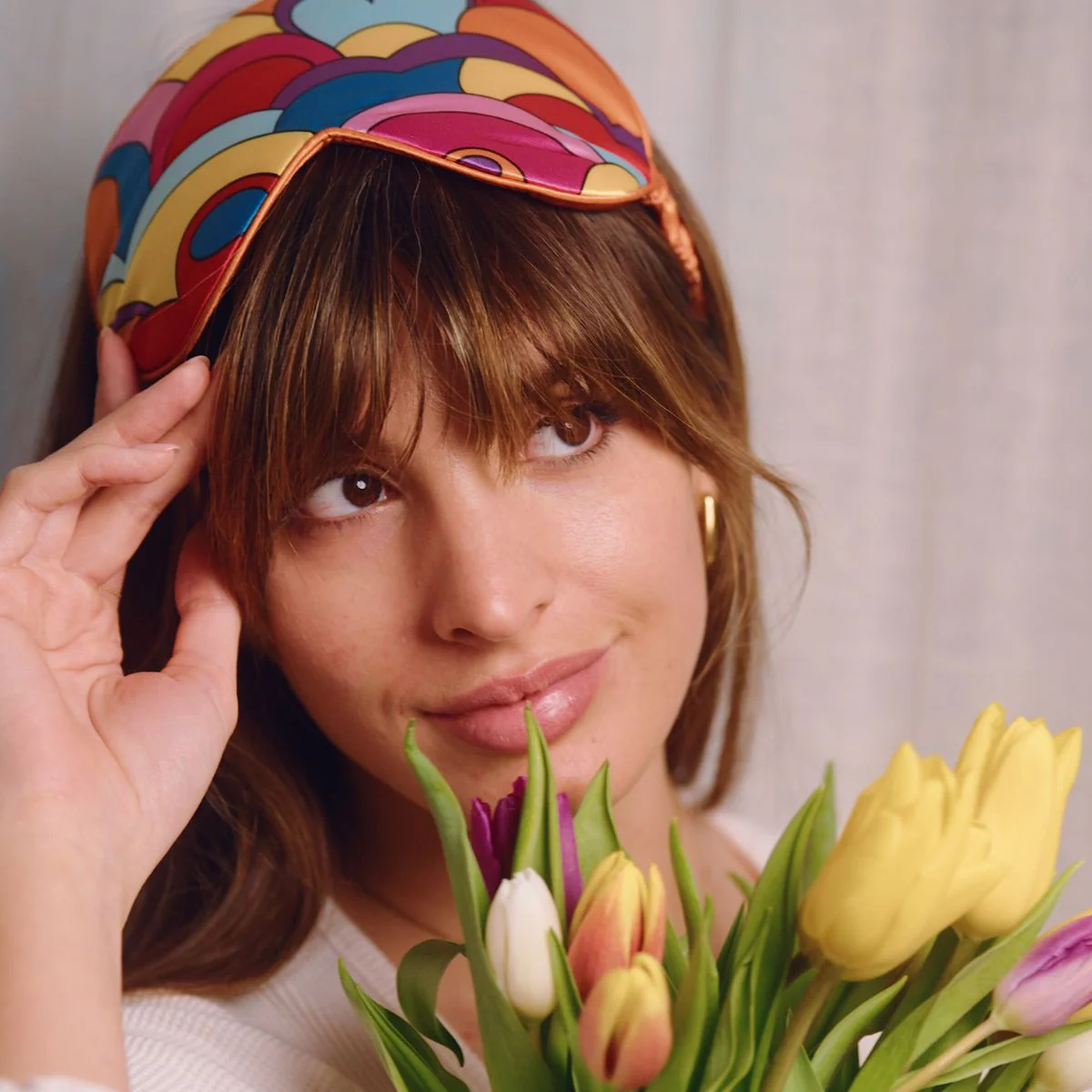 Satin Sleep Mask - Lucy in the Sky Print - Image 4