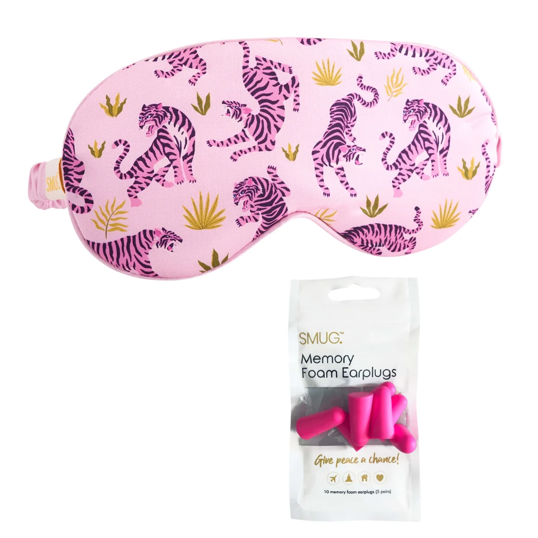Satin Sleep Mask - Pink Tiger - Image 6