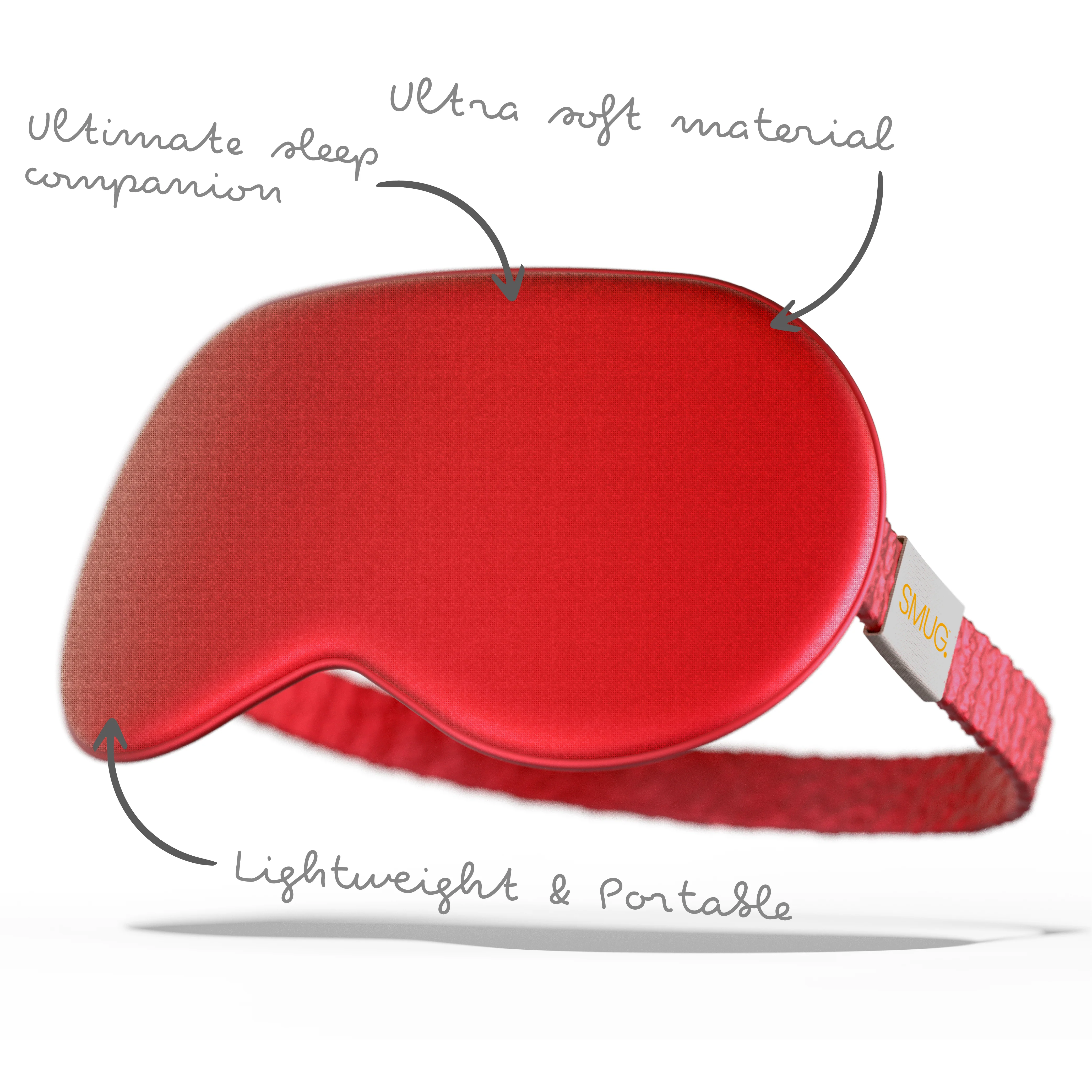 Satin Sleep Mask - Red - Image 5