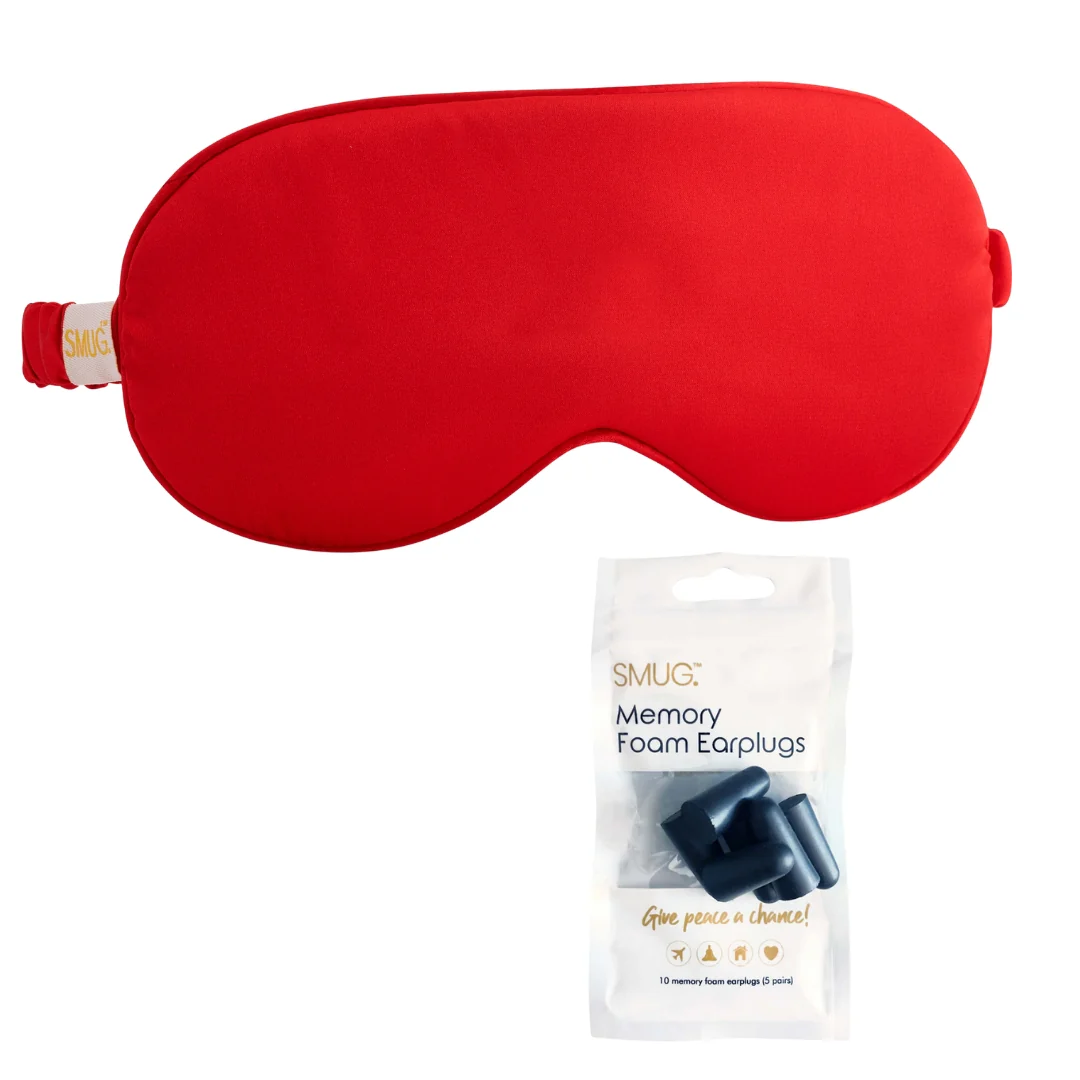 Satin Sleep Mask - Red - Image 6