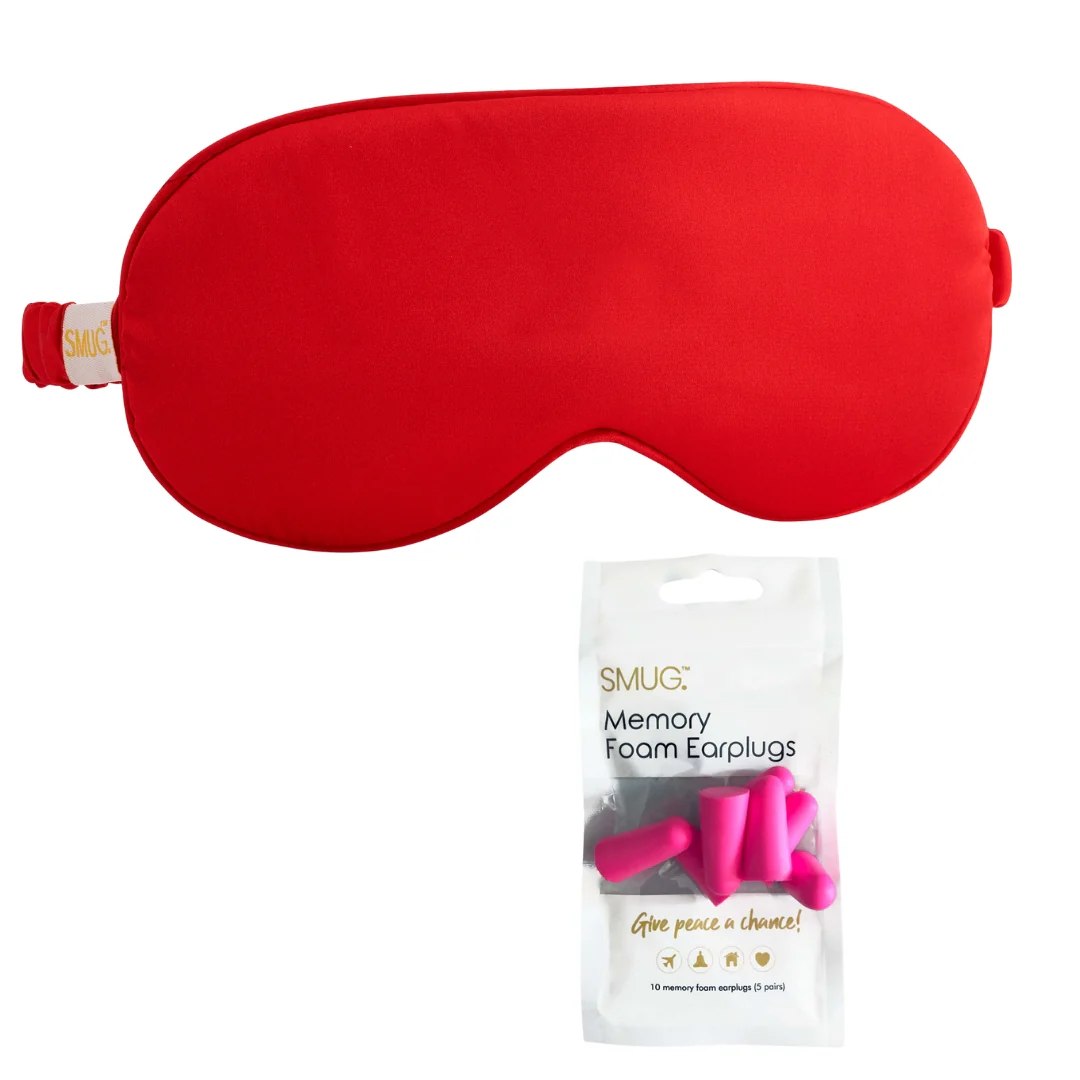Satin Sleep Mask - Red - Image 7