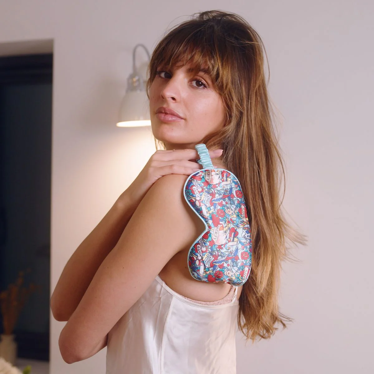 Satin Sleep Mask - Tattoo Print - Image 3