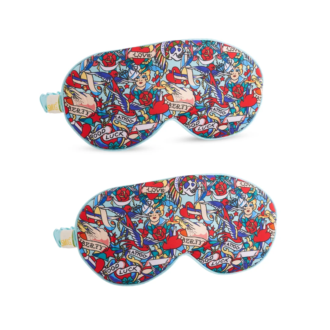 Satin Sleep Mask Twin Pack Sets - Various Designs - Image 30
