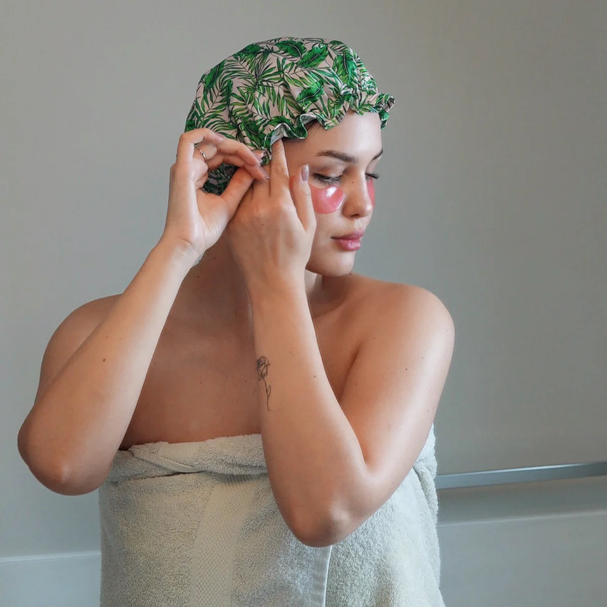Shower Cap - Palm Print - Image 3