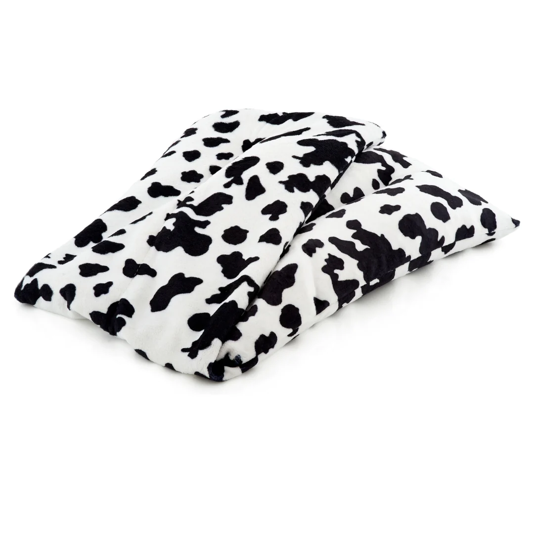 Soothing Body Wrap Wheat Bag Infused with Lavender Oil - Cow Print - Image 3