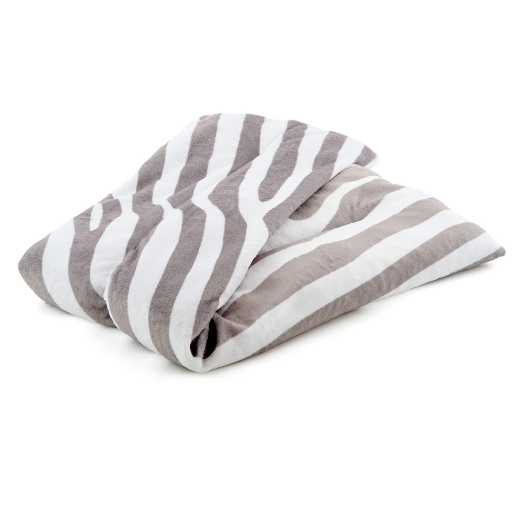 Soothing Body Wrap Wheat Bag Infused with Lavender Oil - Zebra Print - Image 3