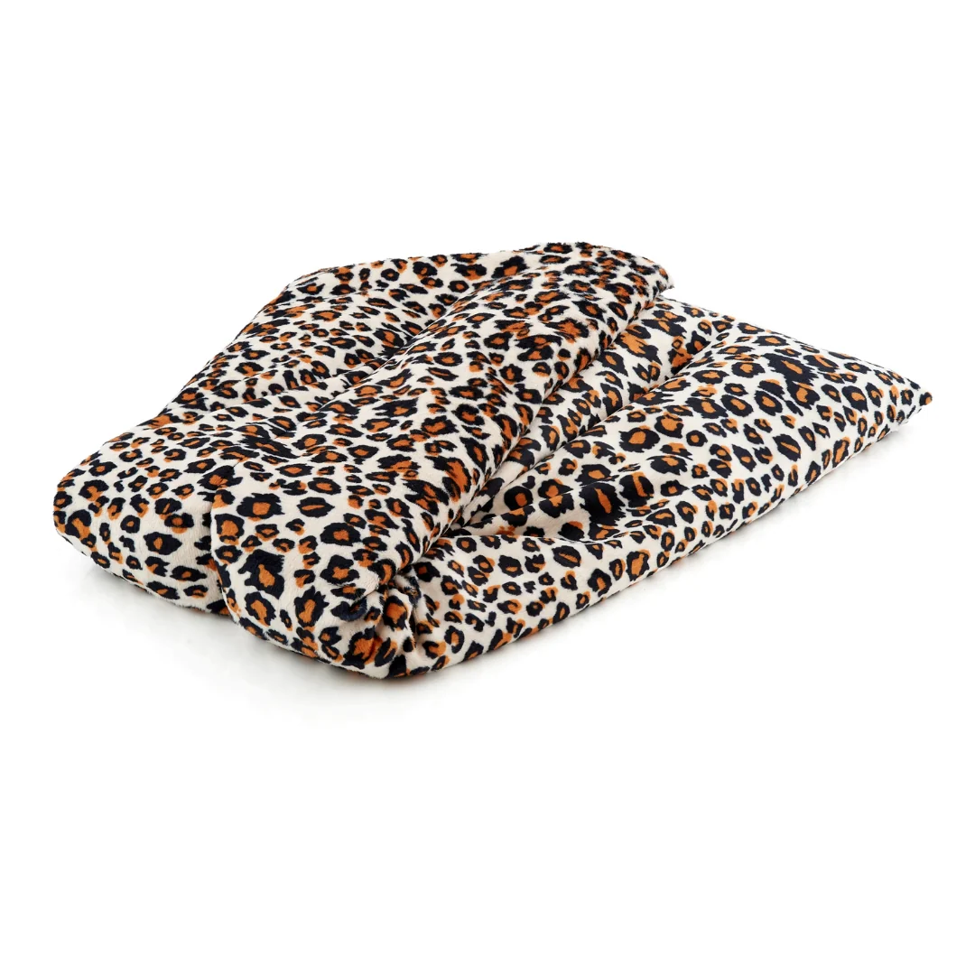 Soothing Body Wrap Wheat Bag Infused with Lavender Oil - Leopard Print - Image 3