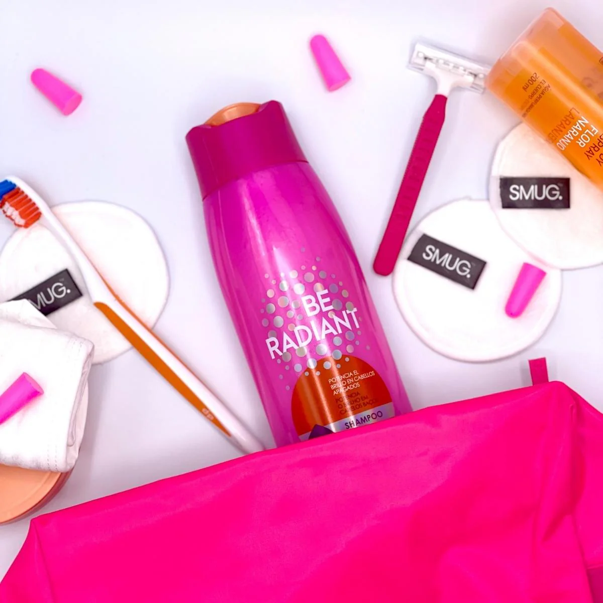 Wash Bag - Bright Pink - Image 5